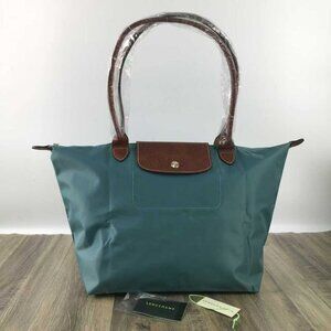 Longchamp Le Pliage Original Medium Canvas Long Handle Tote, Green